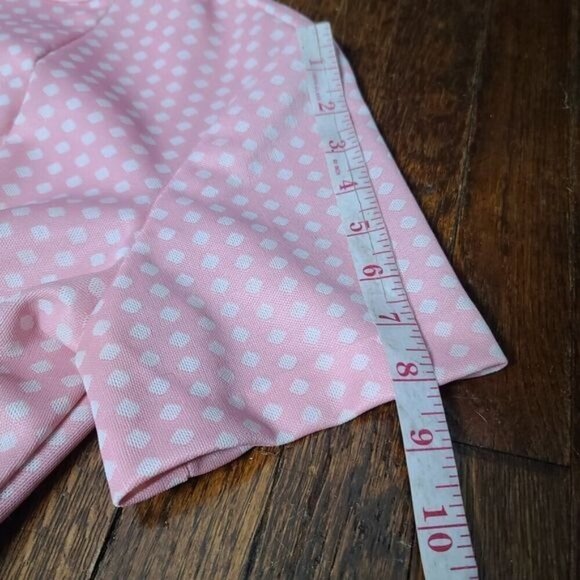 Vintage 60s Mod Pink White Polka Dot Pinup Rockabilly Dress - Picture 13 of 15